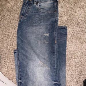 Men's True Religion Rocco Relaxed Skinny Jeans Blue Size 34